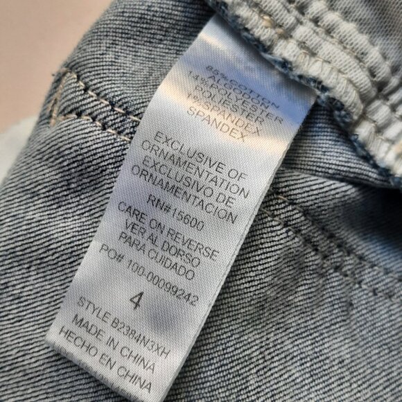 Democracy Jeans Womens 4 Ab Solution Girlfriend Mid Rise Raw Hem Slouchy Shaping - Picture 7 of 11